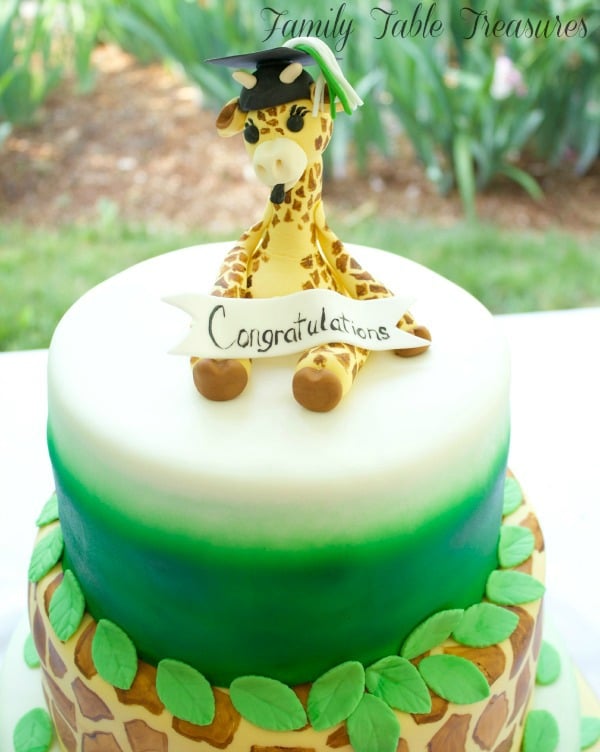 Strawberries & Cream Graduation Cake Family Table Treasures