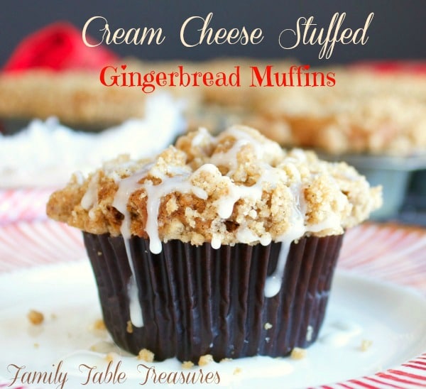 Cream Cheese Stuffed Gingerbread Muffins Family Table Treasures