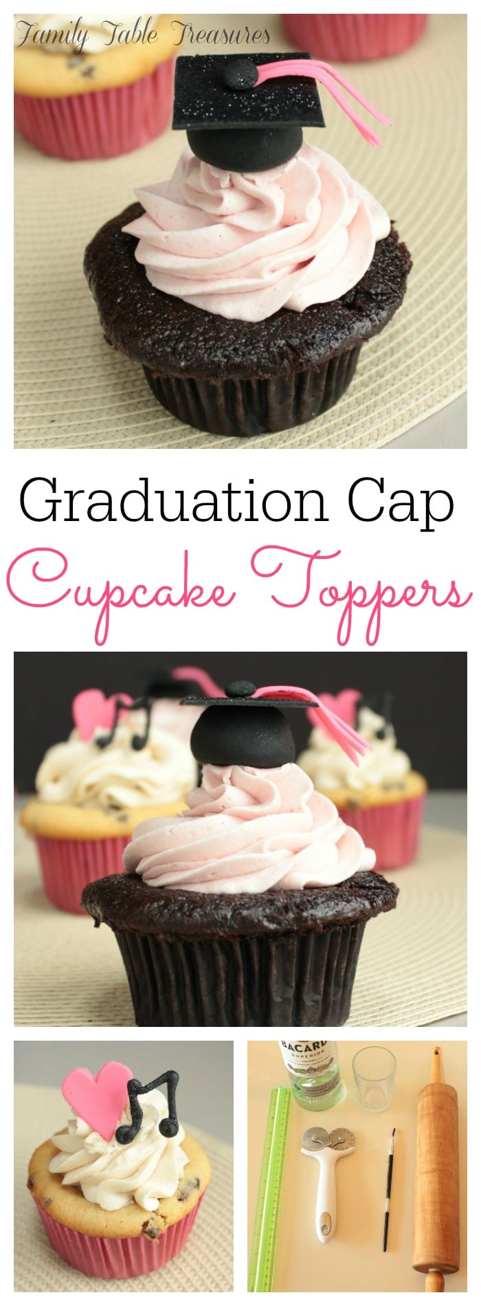 Graduation Cap Cupcake Toppers Family Table Treasures Graduation Cap Cupcake Toppers Family Table Treasures