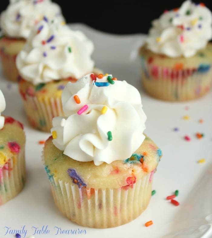 Easy Homemade Funfetti Cupcake Recipe Family Table Treasures